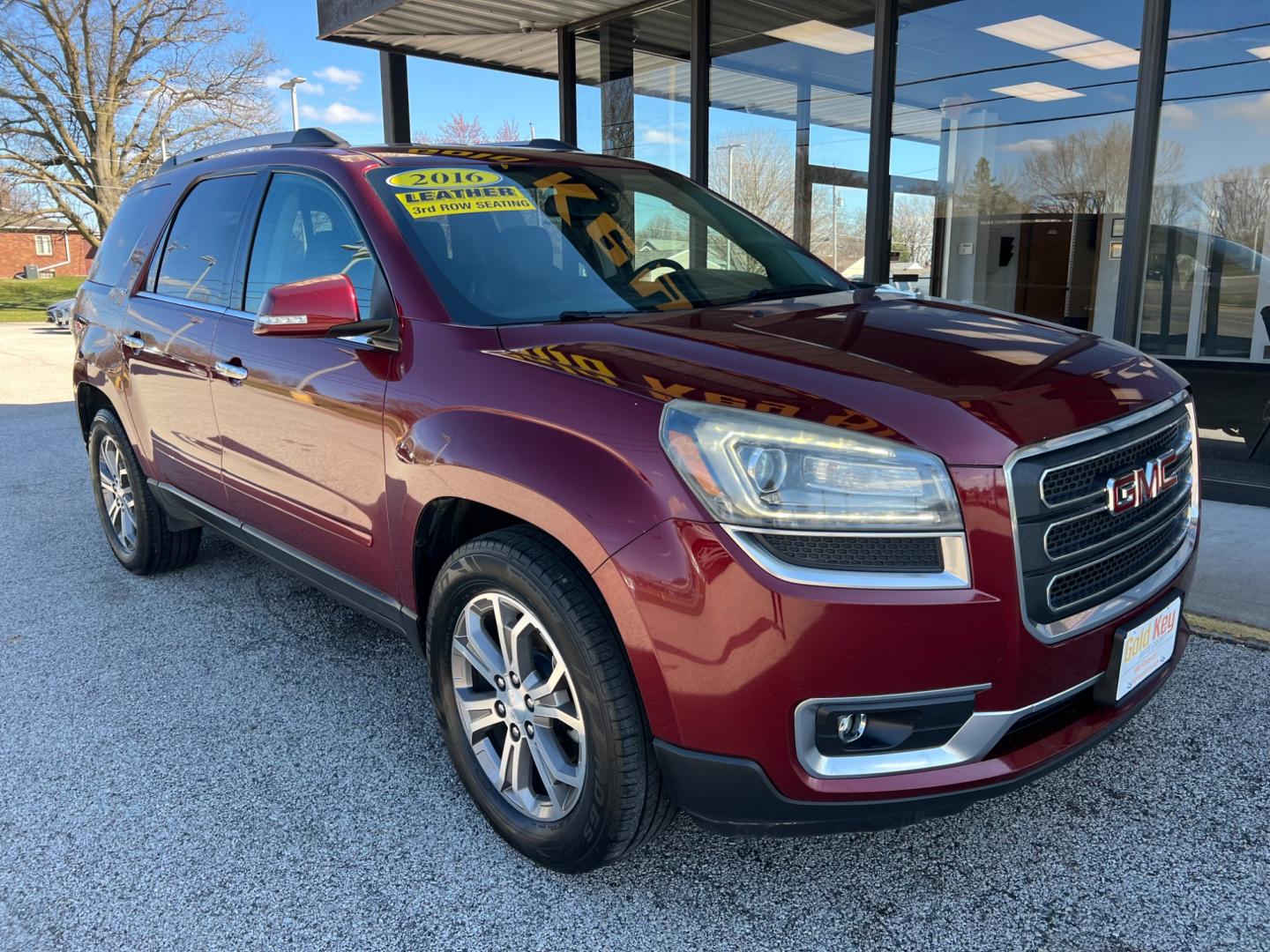 2016 Crimson Red Tintcoat GMC Acadia SLT-1 FWD (1GKKRRKD9GJ) with an 3.6L V6 DOHC 24V engine, 6-Speed Automatic transmission, located at 1633 W Kimberly, Davenport, IA, 52806, (563) 323-5341, 41.559456, -90.598732 - Photo#1